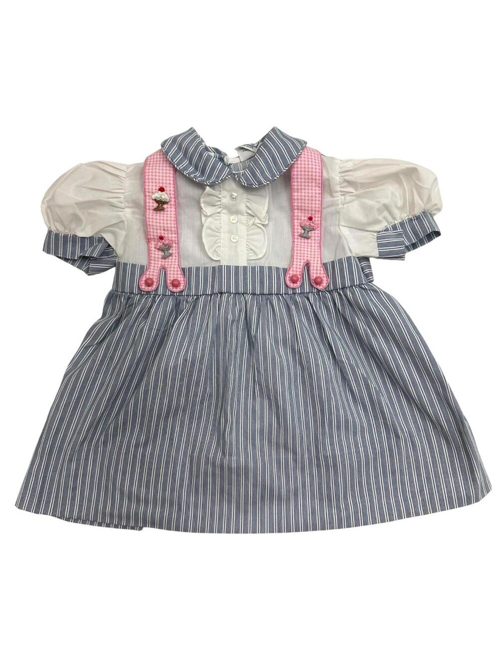 Vintage Nana’s Pet JC Penney Ice Cream Striped Dress Size 2T